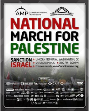 National March for Palestine on May 29th, 2021 in Washington DC